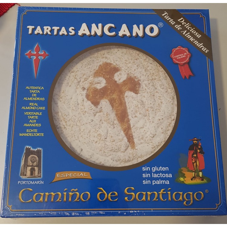 Tarta de almendras de Santiago (sin gluten)